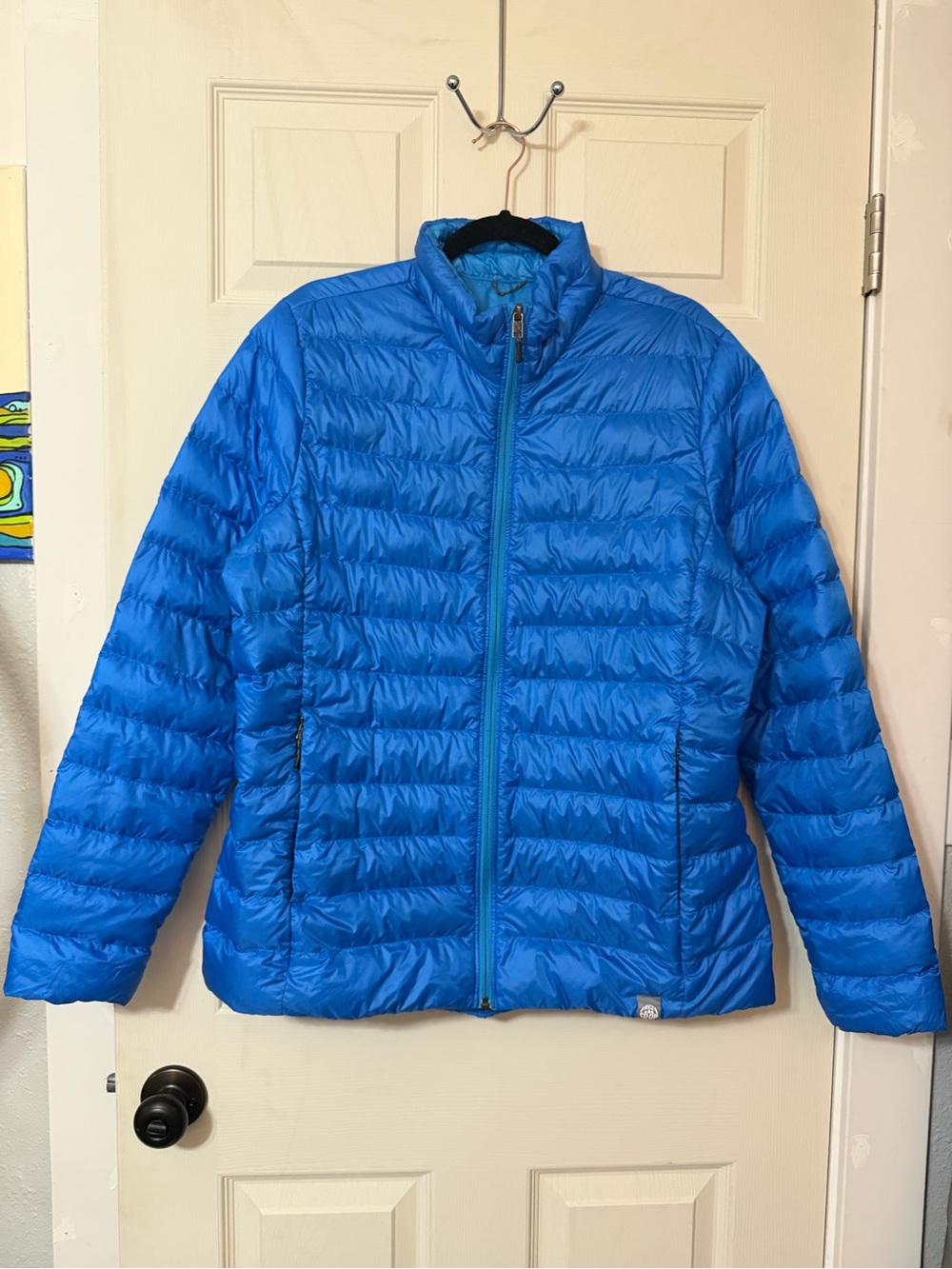 Bright Blue Women's Lightweight Packable Puffer Jacket